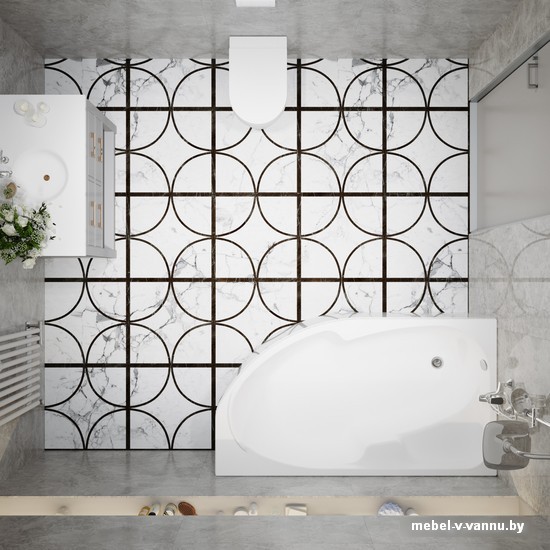 Фото Ванна Triton София 170х95 правая (с каркасом)