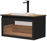 Strong 80.1Y тумба EQUIL [tpSTRONG80.1Y-35.36], Дуб черный/Дуб эвок, со столешницей