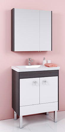 Aqwella Шкаф с зеркалом Командор 70 [Kom.04.07/VM]