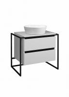 Тумба под умывальник Марбелья НП 80-02 Белый матовый (18)