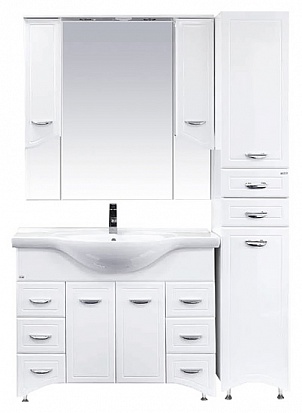 Фото Дрея - 35 Пенал 2 ящ.+ Б/К белая Краска прав. Э-Дре05035-01К2ЯП