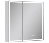 Corner LED 80 зеркало-шкаф EQUIL [szCORNER80], с часами