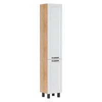 Lago 35 Пенал напольный EQUIL [pnLAGO35-04], Белый/Дуб сонома