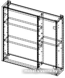 Фото АВН Шкаф с зеркалом Line 70 112.27