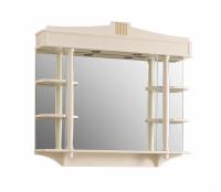 ФЛОРЕНЦИЯ В 105 Слоновая кость матовый с золотой патиной (37) зеркало Белюкс (4810924237804)