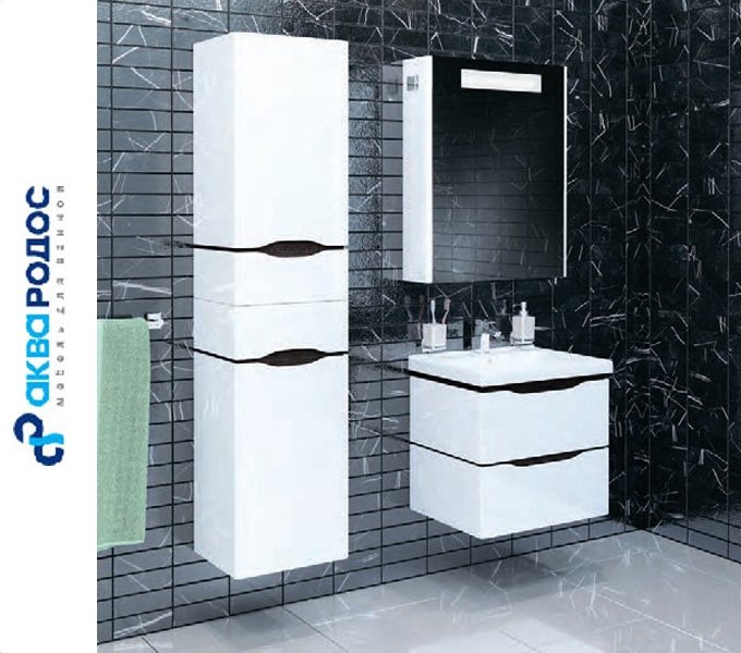 Набор Аква Родос ВЕНЕЦИЯ 60 подвесной с зеркалом ПАРИЖ 65