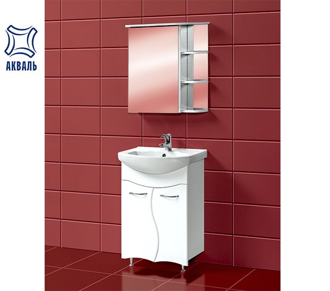 Набор АКВАЛЬ МИЛАНА 60 с зеркалом МИЛАНА 65