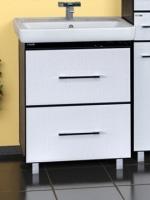 ГРАНД LUX 60 с 2-мя ящиками бело-черная Cristallo Л-Грл01060-2392ЯКс