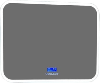 Континент Зеркало Demure Led 100x70 (с часами)