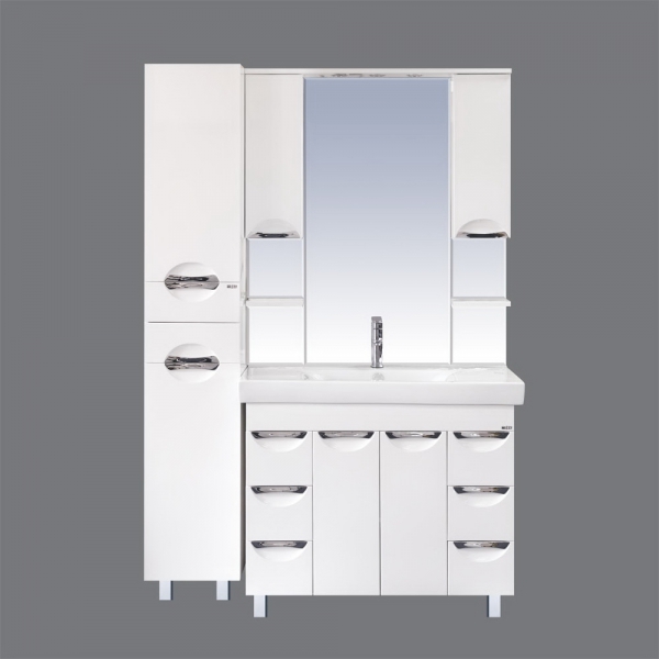 Фото София -120 Зеркало - шкаф (свет) белая Краска П-Соф02120-011Св