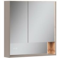 Gleam 80.2D зеркало-шкаф EQUIL [szGLEAM.LED.80.2D-25], Амарок/Дуб вотан