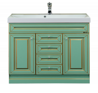 VENA - 90 Тумба с 3 ящ.салатовая патина Л-Вен01090-0733Я