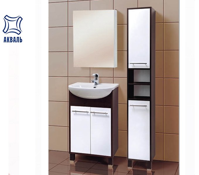 Набор АКВАЛЬ КАРИНА 50 с зеркалом ПАОЛА 50