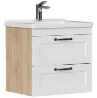 Lago 60.2Y (Миранда) тумба EQUIL [tpLAGO60.2Y-04], Белый матовый/Дуб сонома