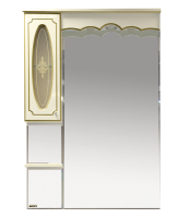 Монако - 80 Зеркало - шкаф лев. бежевая патина/стекло Л-Мнк02080-033Л