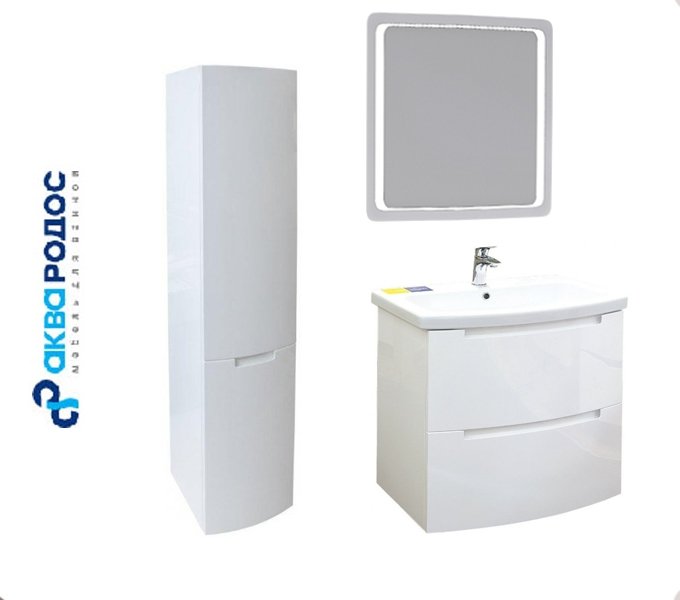 Набор Аква Родос ХЕДВЕЙ 70 подвесной с зеркалом ОМЕГА 60