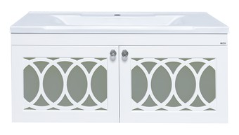 Мебель для ванных комнат Misty Тондо-100 подвесная белая П-Тон09100-012