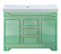 PRAGA -105 тумба Misty с 3 ящ.салатовая /патина Л-Пра01105-0733Я