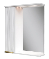 LottyGold 60 зеркало VOLNA [zsLOTTYGD60.L-04], левый, Белый матовый