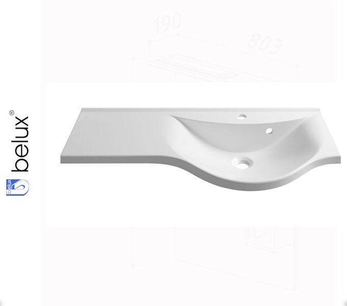 ЛИРА ЛР-900 Белюкс. Умывальник мебельный к тумбе.