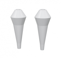 КОМПЛЕКТ НОГ Белюкс для тумб Жирона и Дали, белый (1)