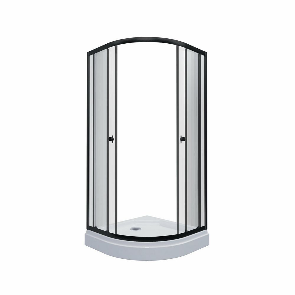 Душевой уголок Triton Альфа Блэк 100х100 (прозрачное стекло)