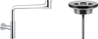 Сифон Wellsee Drainage System 182124005 (сифон, выпуск, хром)