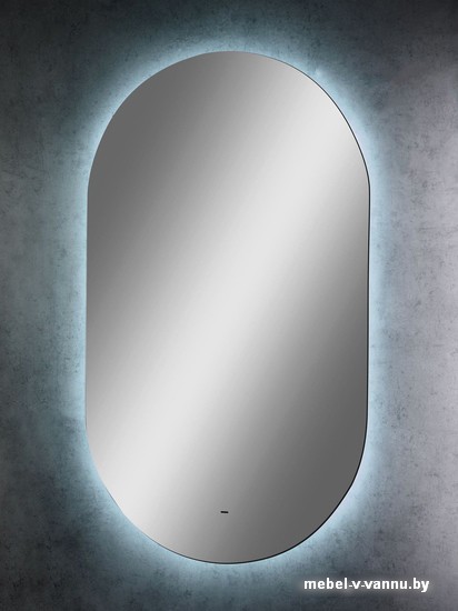 Фото Континент Зеркало Fleur Led 60x100 (бесконтактный сенсор, холодная подсветка)