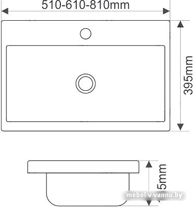 Фото Умывальник Melana MLN-S90 (9393)