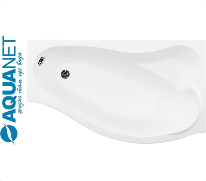 Ванна асимметричная Акванет PALMA 170
