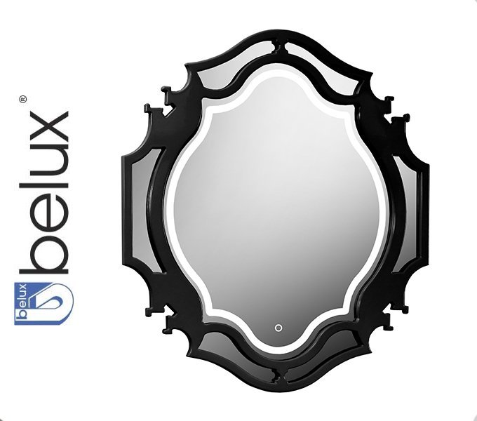 КАСТИЛИЯ В 90 чёрный глянец(16) зеркало Белюкс (4810924252326)
