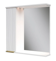 LottyGold 70 зеркало VOLNA [zsLOTTYGD70.L-04], левый, Белый матовый