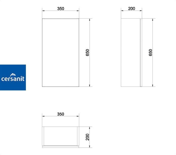 SMART 35 шкафчик Cersanit (S568-002)