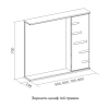Joli 50 зеркало VOLNA [zsJOLI50.R-01], правый