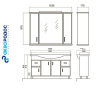 Набор Аква Родос АССОЛЬ 100 Мебель для ванной комнаты Фото