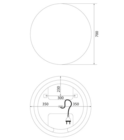 Bild 70 зеркало IDDIS [BIL7000i98], с подсветкой