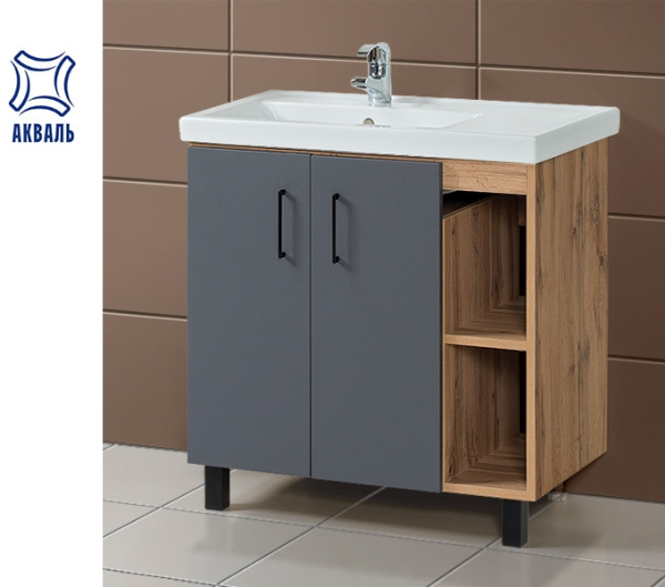 ЛОФТ 80 (В2.4.01.8.0.1) тумба Акваль под умывальник