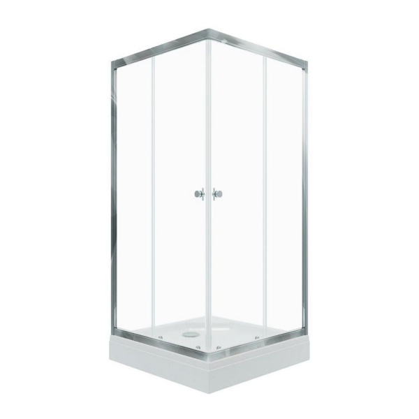 Душевой уголок Triton Вента Хром А1 100х100 (прозрачное стекло)