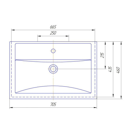 ЛАЙМ 70 тумба Misty под умывальник (Э-Лай01070-2Я)
