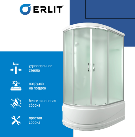 Душевая кабина ERLIT ER 3512TPR-C3 для ванной комнаты