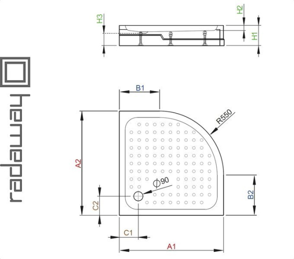 Фото Душевой поддон RODOS A для ванной комнаты