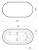 Uniq 90/45 зеркало IDDIS [UNI9045i98], подсветка 3 в 1, реверсивное крепление