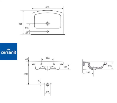 EASY 60 тумба Cersanit под умывальник  (S573-006)