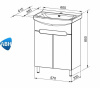 АНСИ 60 тумба АВН Asomare под умывальник  (96.02) Фото