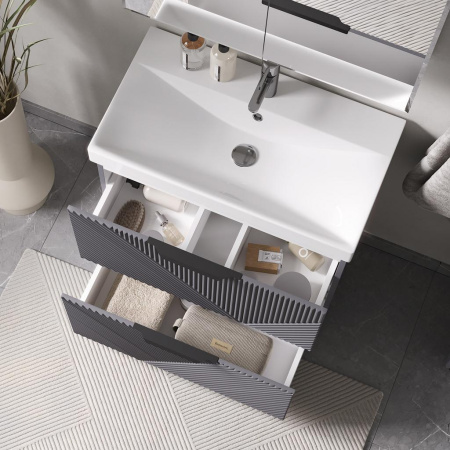 Geometry 70.2Y (9696) тумба VOLNA [tnGEOMETRY70.2Y-07], Графит матовый