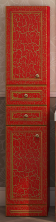 Fresko 35 L с 2-мя ящиками красный патина Л-Фре05035-04172ЯЛ
