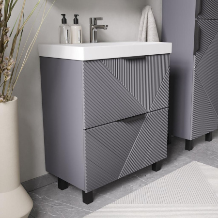 Geometry 70.2Y (9696) тумба VOLNA [tnGEOMETRY70.2Y-07], Графит матовый