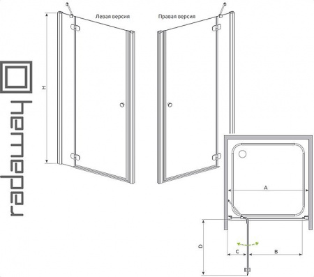 Душевая дверь RADAWAY TORRENTA DWJ для ванной комнаты Фото  Душевая дверь RADAWAY TORRENTA DWJ для ванной комнаты Фото