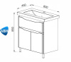 ЛАТТЭ 80 тумба АВН Asomare под умывальник (41.39 (1)) Фото