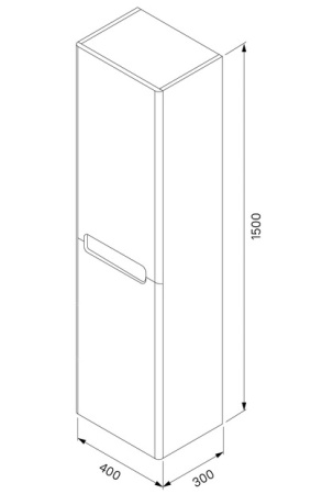 Edifice 40 Шкаф-пенал IDDIS [EDI40C0i97], Капучино